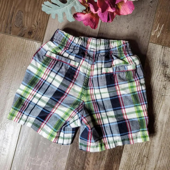 Gymboree Plaid Baby Boy Shorts 6-12m 100% Cotton EUC - Picture 6 of 6